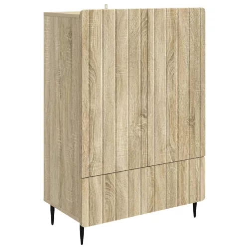 vidaXL Széf fiókkal Sonoma Tölgy 66 x 34,5 x 97 cm Szerelt Fa