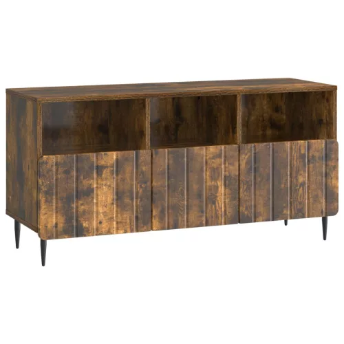 vidaXL TV szekrény fiókkal Füstös Tölgy 102 x 34,5 x 50 cm Szerelt Fa