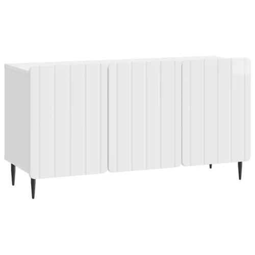 vidaXL TV szekrény Magasfényű Fehér 99 x 34,5 x 52 cm Szerelt Fa