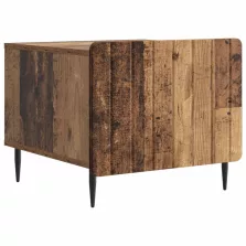   vidaXL Dohányzóasztal fiókkal Antik Fa 49 x 50 x 42 cm Szerelt Fa