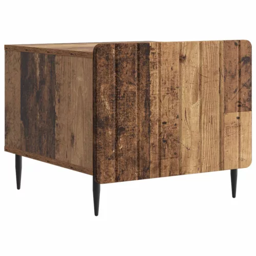 vidaXL Dohányzóasztal fiókkal Antik Fa 49 x 50 x 42 cm Szerelt Fa