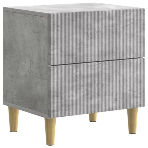 vidaXL Éjjeliszekrény fiókkal Betonszürke 43 x 34,5 x 48 cm Szerelt Fa