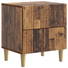   vidaXL Éjjeliszekrény fiókkal Antik Fa 43 x 34,5 x 48 cm Szerelt Fa