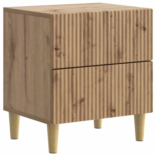 vidaXL Éjjeliszekrény Kézműves Tölgy 43 x 34,5 x 48 cm Szerelt Fa