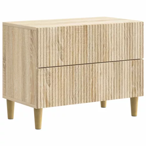 vidaXL Éjjeliszekrény Sonoma Tölgy 62 x 34,5 x 48 cm Szerelt Fa