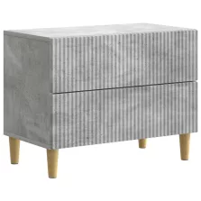   vidaXL Éjjeliszekrény fiókkal Betonszürke 62 x 34,5 x 48 cm Szerelt Fa