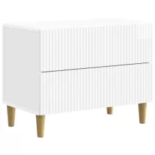   vidaXL Éjjeliszekrény Magasfényű Fehér 62 x 34,5 x 48 cm Szerelt Fa