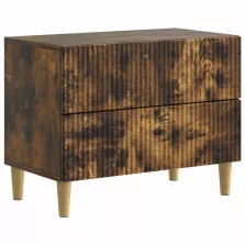   vidaXL Éjjeliszekrény Füstös Tölgy 62 x 34,5 x 48 cm Szerelt Fa