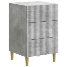   vidaXL Éjjeliszekrény fiókkal Betonszürke 43 x 41 x 66,5 cm Szerelt Fa