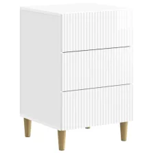   vidaXL Éjjeliszekrény Magasfényű Fehér 43 x 41 x 66,5 cm Szerelt Fa