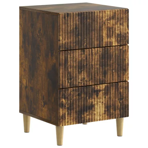 vidaXL Éjjeliszekrény Füstös Tölgy 43 x 41 x 66,5 cm Szerelt Fa