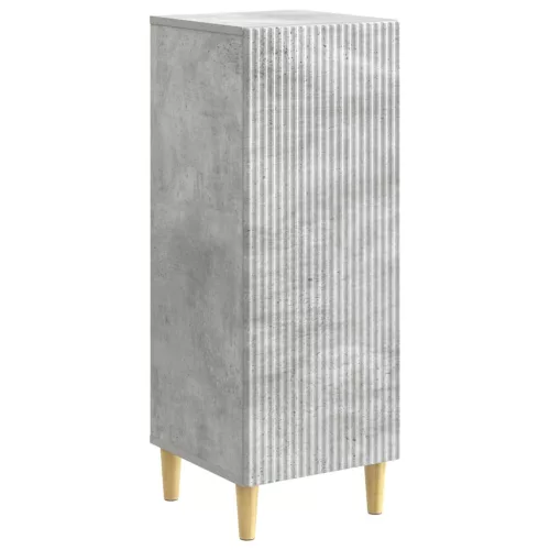 vidaXL Széf Betonszürke 33 x 34,5 x 90 cm Szerelt Fa