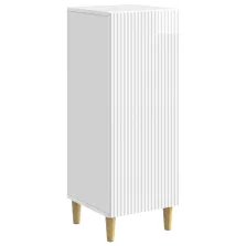   vidaXL Széf Magasfényű Fehér 33 x 34,5 x 90 cm Szerelt Fa