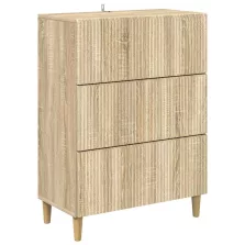   vidaXL Fiókos szekrény Sonoma Tölgy 66 x 34,5 x 90 cm Szerelt Fa