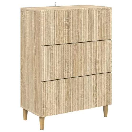 vidaXL Fiókos szekrény Sonoma Tölgy 66 x 34,5 x 90 cm Szerelt Fa