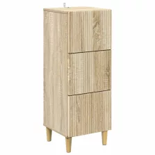   vidaXL Fiókos szekrény Sonoma Tölgy 33 x 34,5 x 90 cm Szerelt Fa