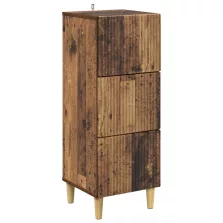   vidaXL Fiókos szekrény Antik Fa 33 x 34,5 x 90 cm Szerelt Fa
