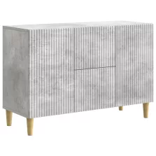   vidaXL Széf fiókkal Betonszürke 89 x 34,5 x 60 cm Szerelt Fa