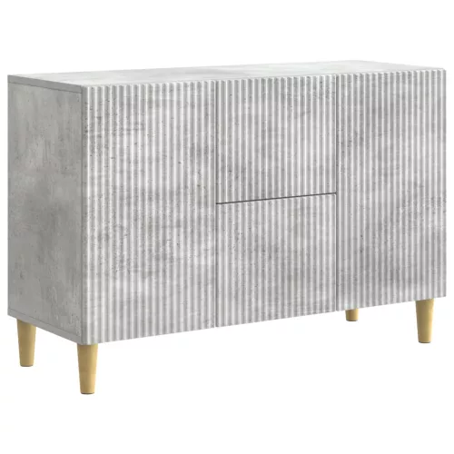 vidaXL Széf fiókkal Betonszürke 89 x 34,5 x 60 cm Szerelt Fa