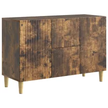   vidaXL Széf fiókkal Füstös Tölgy 89 x 34,5 x 60 cm Szerelt Fa