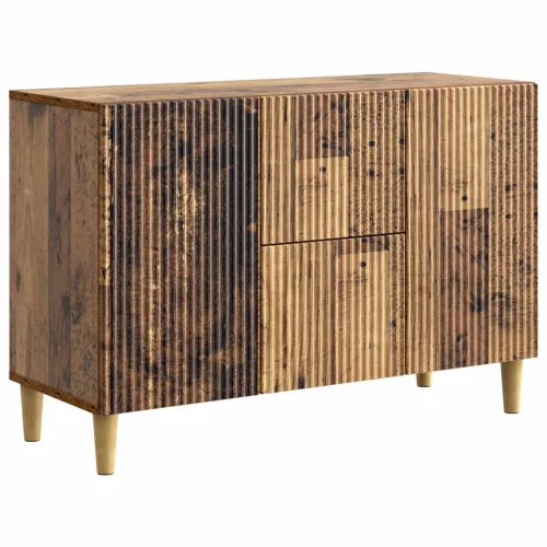 vidaXL Széf fiókkal Antik Fa 89 x 34,5 x 60 cm Szerelt Fa