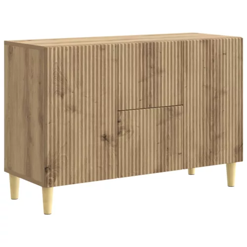 vidaXL Széf fiókkal Kézműves Tölgy 89 x 34,5 x 60 cm Szerelt Fa