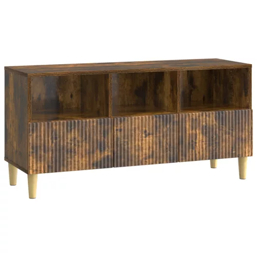 vidaXL TV szekrény fiókkal Füstös Tölgy 102 x 34,5 x 50 cm Szerelt Fa