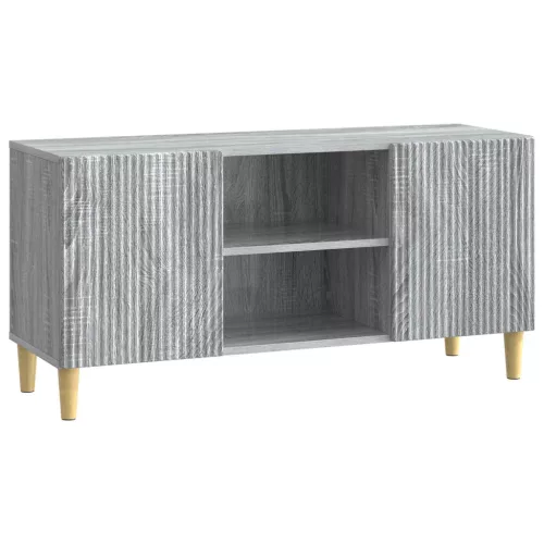 vidaXL TV szekrény Szürke Sonoma 102 x 34,5 x 50 cm Szerelt Fa