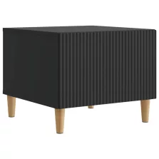   vidaXL Dohányzóasztal fiókkal Fekete 49 x 50 x 40 cm Szerelt Fa