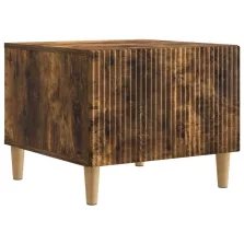   vidaXL Dohányzóasztal fiókkal Füstös Tölgy 49 x 50 x 40 cm Szerelt Fa