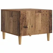   vidaXL Dohányzóasztal fiókkal Antik Fa 49 x 50 x 40 cm Szerelt Fa