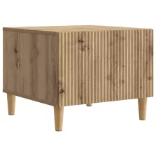   vidaXL Dohányzóasztal Kézműves Tölgy 49 x 50 x 40 cm Szerelt Fa