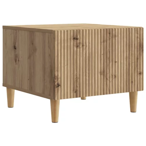 vidaXL Dohányzóasztal Kézműves Tölgy 49 x 50 x 40 cm Szerelt Fa