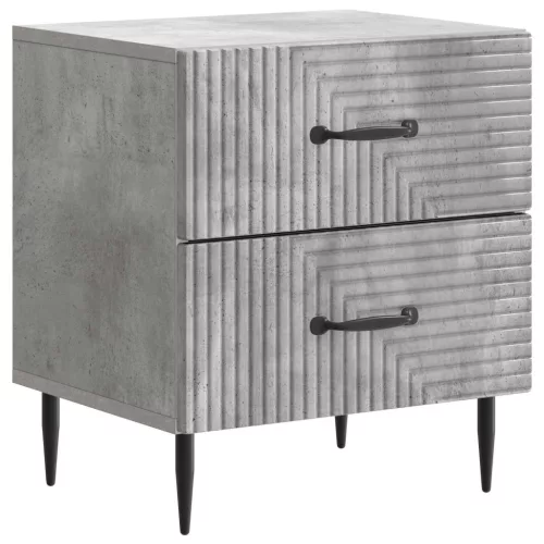 vidaXL Éjjeliszekrény Betonszürke 43 x 34,5 x 47,5 cm Szerelt Fa