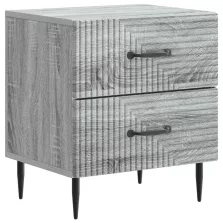   vidaXL Éjjeliszekrény Szürke Sonoma 43 x 34,5 x 47,5 cm Szerelt Fa