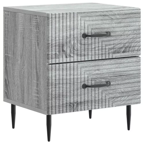 vidaXL Éjjeliszekrény Szürke Sonoma 43 x 34,5 x 47,5 cm Szerelt Fa