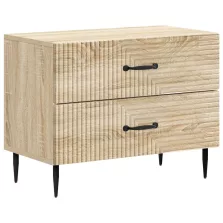   vidaXL Éjjeliszekrény Sonoma Tölgy 62 x 34,5 x 47,5 cm Szerelt Fa