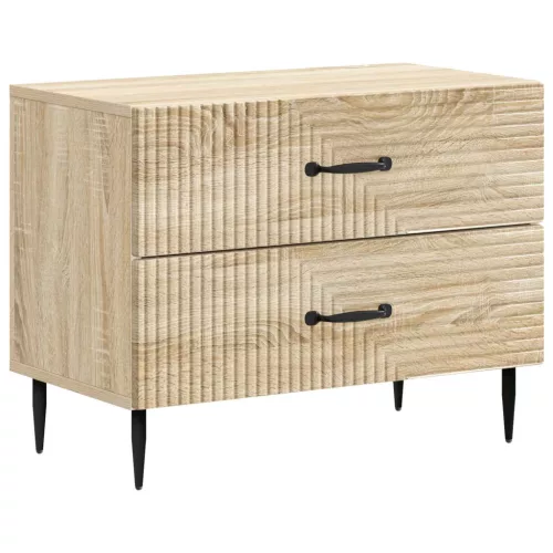 vidaXL Éjjeliszekrény Sonoma Tölgy 62 x 34,5 x 47,5 cm Szerelt Fa