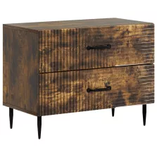   vidaXL Éjjeliszekrény Füstös Tölgy 62 x 34,5 x 47,5 cm Szerelt Fa