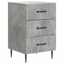   vidaXL Éjjeliszekrény fiókkal Betonszürke 43 x 41 x 66,5 cm Szerelt Fa