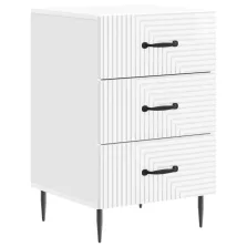   vidaXL Éjjeliszekrény Magasfényű Fehér 43 x 41 x 66,5 cm Szerelt Fa