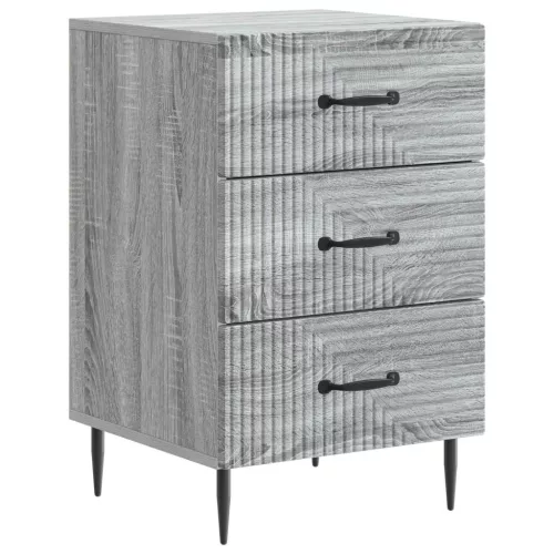 vidaXL Éjjeliszekrény Szürke Sonoma 43 x 41 x 66,5 cm Szerelt Fa