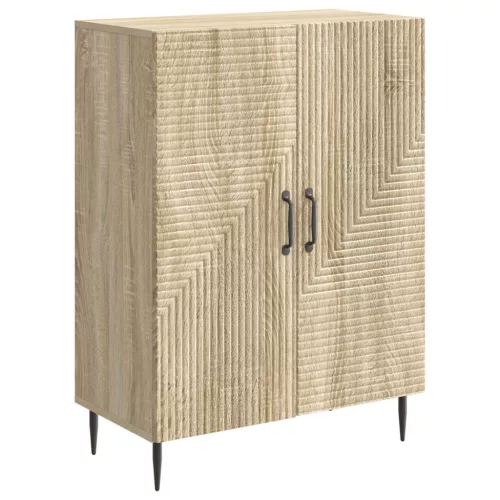 vidaXL Széf Sonoma Tölgy 66 x 34,5 x 89,5 cm Szerelt Fa