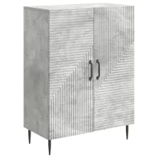 vidaXL Széf Betonszürke 66 x 34,5 x 89,5 cm Szerelt Fa