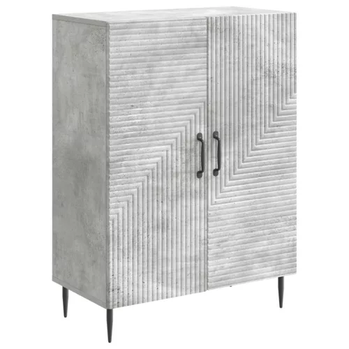 vidaXL Széf Betonszürke 66 x 34,5 x 89,5 cm Szerelt Fa