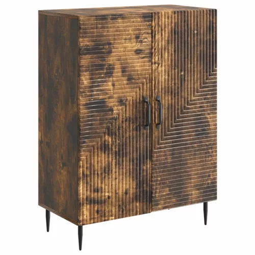 vidaXL Széf Füstös Tölgy 66 x 34,5 x 89,5 cm Szerelt Fa