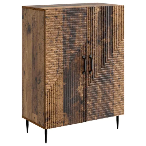 vidaXL Széf Antik Fa 66 x 34,5 x 89,5 cm Szerelt Fa