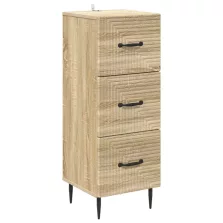   vidaXL Fiókos szekrény Sonoma Tölgy 33 x 34,5 x 89,5 cm Szerelt Fa