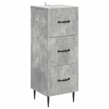   vidaXL Fiókos szekrény Betonszürke 33 x 34,5 x 89,5 cm Szerelt Fa