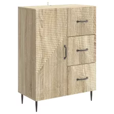   vidaXL Széf fiókkal Sonoma Tölgy 66 x 34,5 x 89,5 cm Szerelt Fa